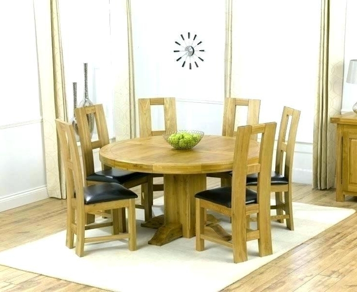 Oak Dining Room Set With 6 Chairs – Ezvanity (View 16 of 20)