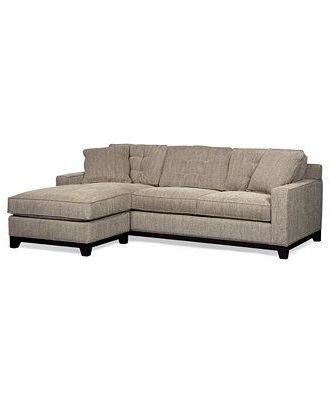 On Sale $679 Clarke Fabric 2 Piece Sectional Sofa – Shop All Living Intended For Popular Norfolk Grey 3 Piece Sectionals With Laf Chaise (View 15 of 15)