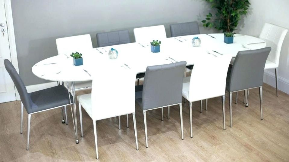Oval Dining Room Table Seats 10 Clever Design Round To Oval Dining For Current Extending Dining Table With 10 Seats (Photo 6 of 20)