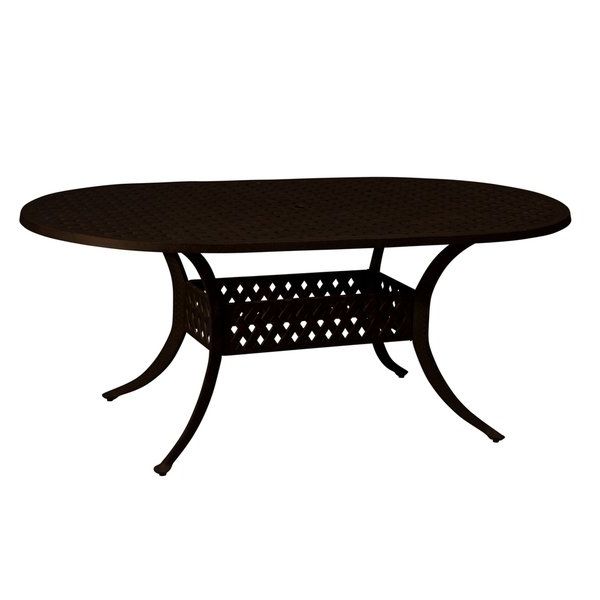 Oval Dining Tables For Sale Within Fashionable Shop Lattice Work Antique Bronze Cast Aluminum Oval Dining Table ( (View 15 of 20)