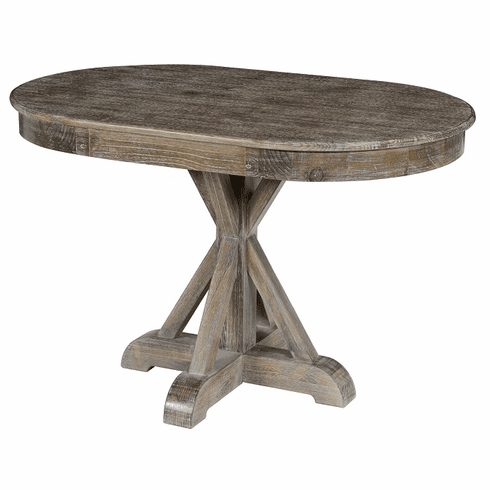 Oval Reclaimed Wood Dining Tables Inside Most Recent Classic Home Rustic Maxwell Oval Dining Table (View 6 of 20)