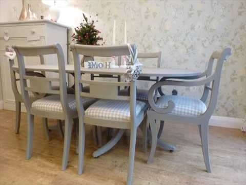 Painted Dining Tables Regarding Latest Painted Dining Table And Chairs Design Uk – Youtube (View 12 of 20)