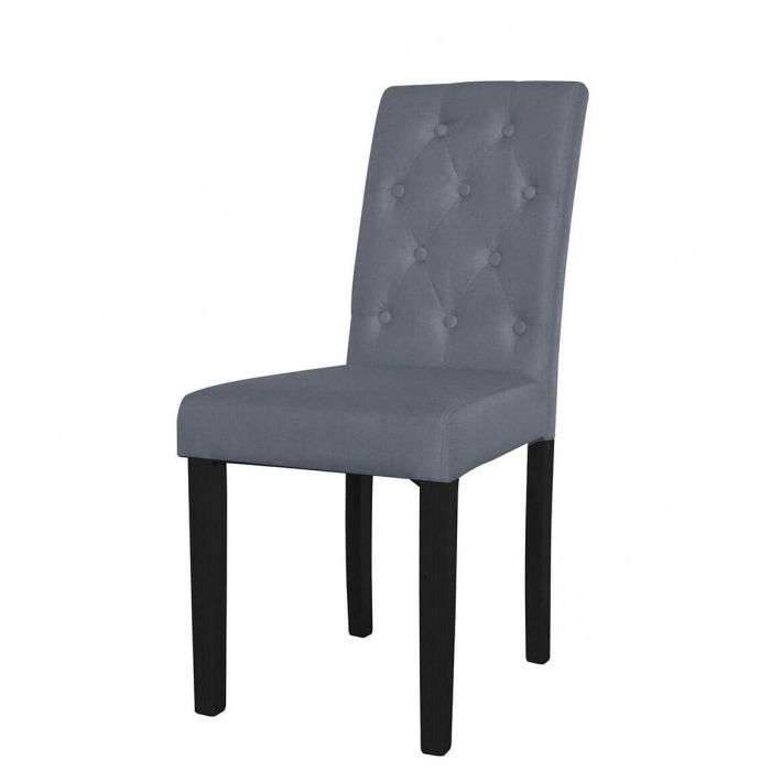 Pair Of Grey Button Back Dining Chairs – Dining Tables And Chairs Within Recent Button Back Dining Chairs (View 17 of 20)