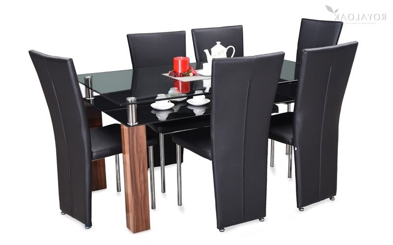 Paris Dining Tables Intended For 2018 Buy Royaloak Paris 6 Seater Dining Set With Tempered Glass Table Top (Photo 10 of 20)