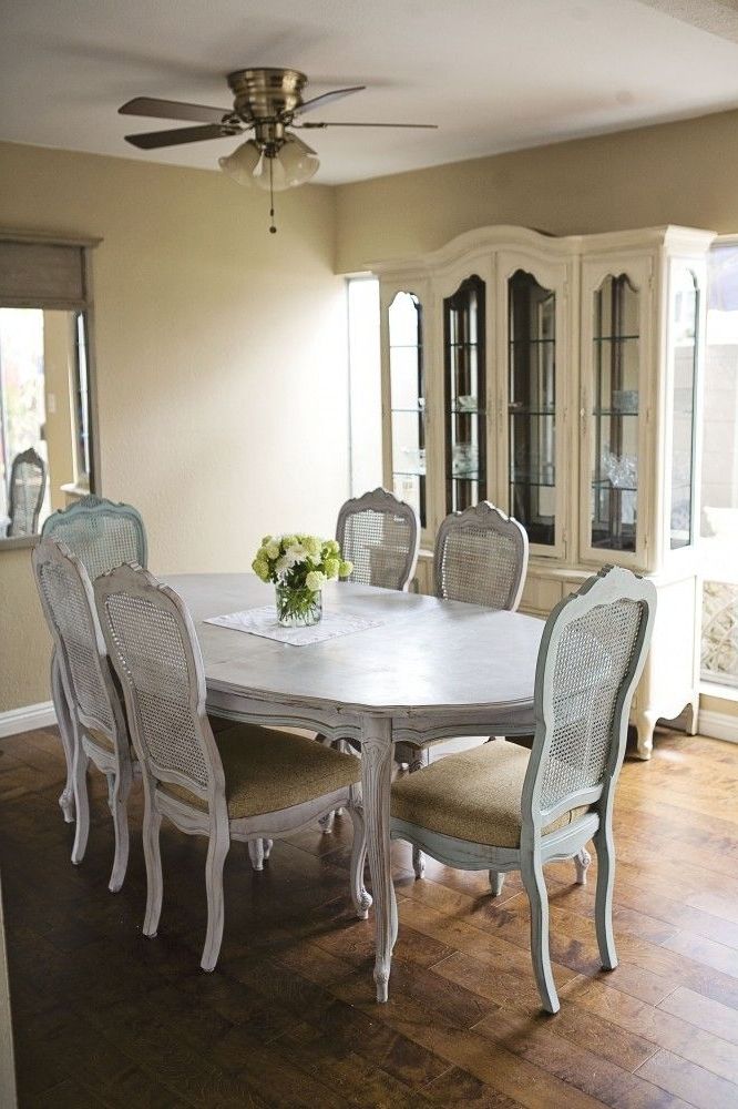 Paris Dining Tables Regarding Well Known Annie Sloan Dining Room. Dining Table In Paris Grey And Duck Egg (Photo 6 of 20)