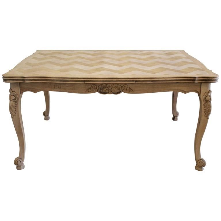 Parquet Dining Tables Within Popular French Oak Parquet Draw Leaf Dining Table For Sale At 1stdibs (View 1 of 20)