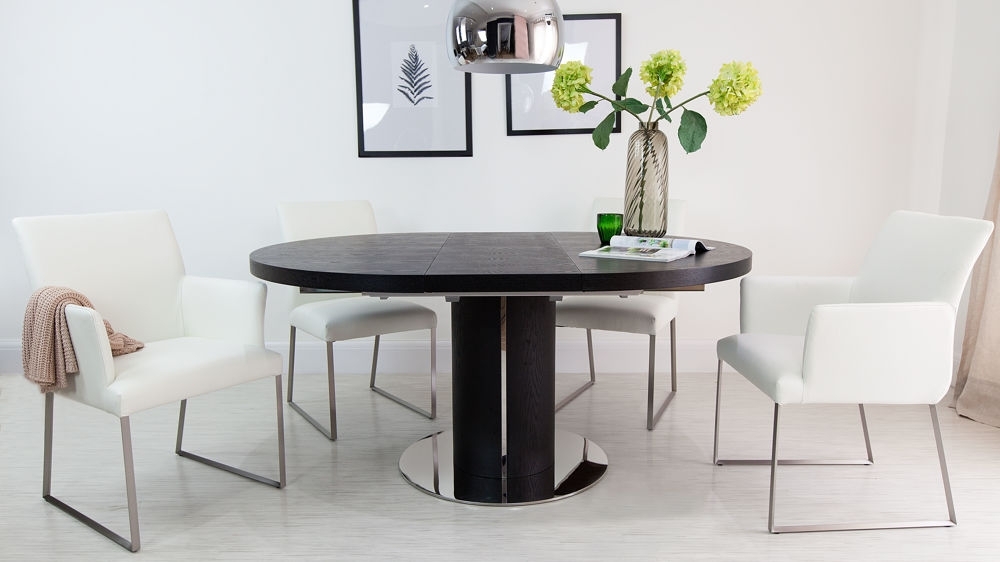 Featured Photo of  Best 20+ of Black Extendable Dining Tables Sets