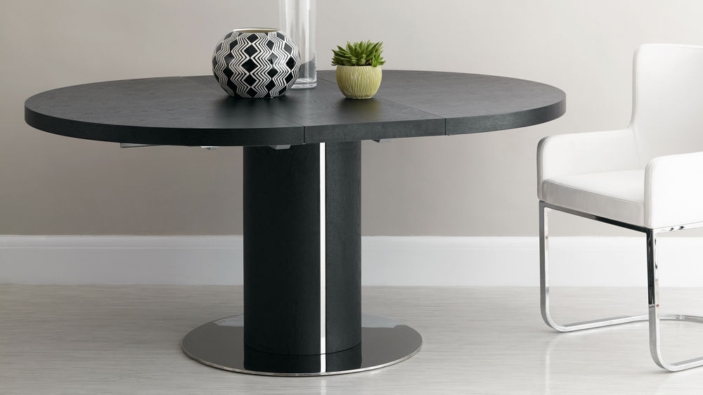 Featured Photo of The Best Black Circular Dining Tables