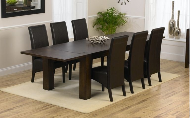 Popular Dark Wood Dining Table Sets (Photo 12 of 20)