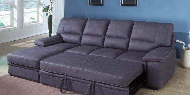 Popular Lucy Dark Grey 2 Piece Sleeper Sectionals With Laf Chaise For Seating Furniture – Sleeper Sectional Sofa – Pickndecor (View 11 of 15)