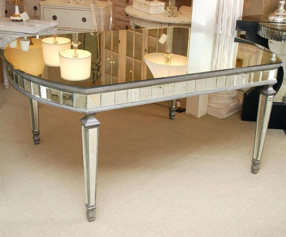 Preferred Antique Mirror Dining Tables Intended For Awesome Mirror Dining Table Pictures Dining Table With Antique (Photo 16 of 20)
