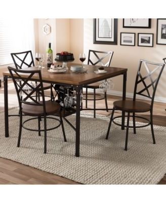 Preferred Brison 5 Pc. Dining Set (1 Table & 4 Chairs), Quick Ship In 2018 For Cora 5 Piece Dining Sets (Photo 5 of 20)