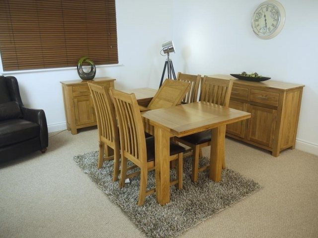 Preferred Oak Extending Dining Tables And 4 Chairs With Oakland Oak 1200 Extending Dining Table & 4 Chairs – Table And  (View 16 of 20)