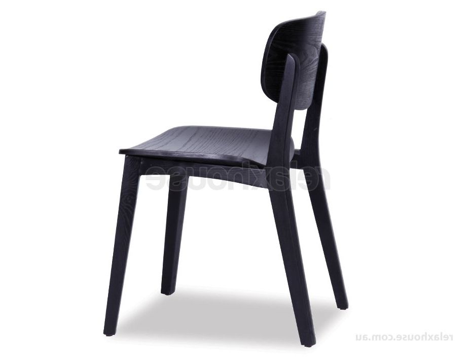 Preferred Saki Dining Chair Black Within Black Dining Chairs (View 7 of 20)