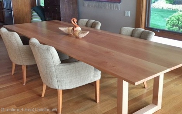 Preferred Solid Wood Contemporary Dining Table, Custom Made Dining Table Regarding Solid Wood Dining Tables (Photo 1 of 20)