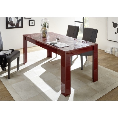 Prisma Decorative Red Gloss Dining Table – Dining Tables (3462 Throughout Popular Red Gloss Dining Tables (Photo 9 of 20)