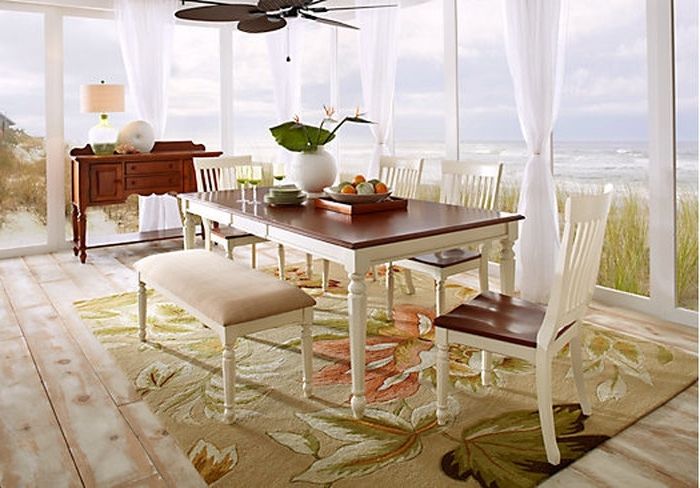 Recent 16. Cindy Crawford Home Ocean Grove White 5 Pc Rectangle Dining Room Intended For Crawford 7 Piece Rectangle Dining Sets (Photo 13 of 20)