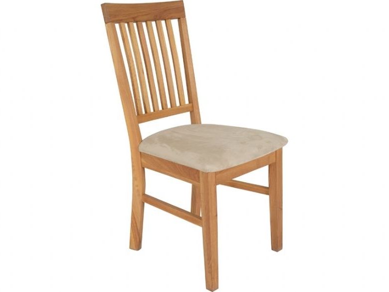Recent Durham Oak Dining Chair With Fabric Seat – Furniture Barn Within Oak Dining Chairs (View 6 of 20)