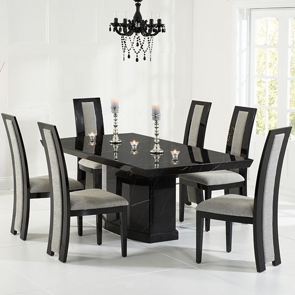 Recent Riviera Black High Gloss Dining Chairs Pair – Robson Furniture With Regard To Black Gloss Dining Tables And Chairs (Photo 19 of 20)