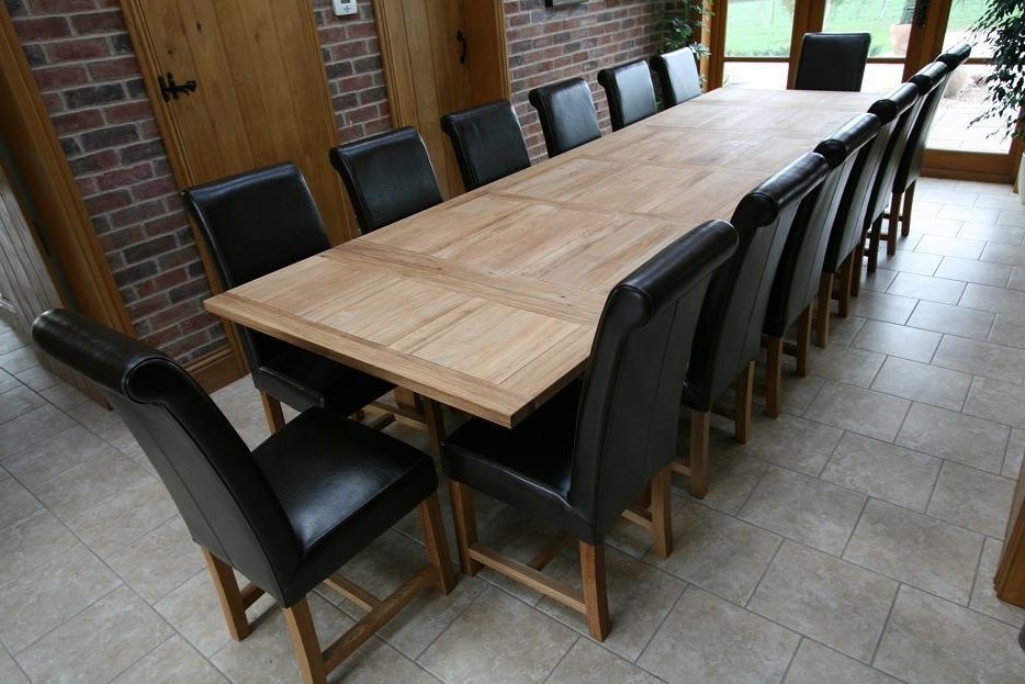 Refectory Oak Dining Table (View 9 of 20)