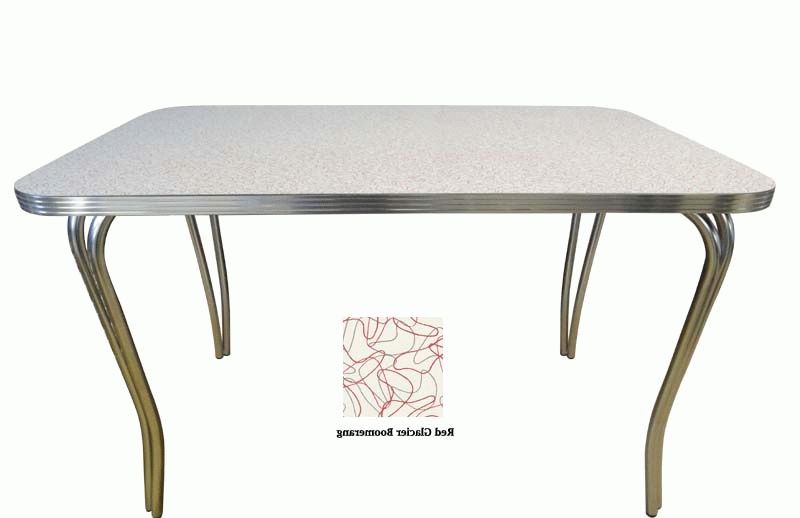 Retro Dining Tables Throughout Best And Newest Rectangular Retro Diner Table (View 7 of 20)