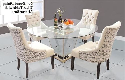 Round Dining Table With Mirror Base For Well Liked Mirror Glass Dining Tables (View 3 of 20)