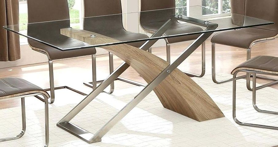 Round Glass Dining Table Set Uk – Modern Computer Desk Inside Popular Oak And Glass Dining Tables And Chairs (View 19 of 20)