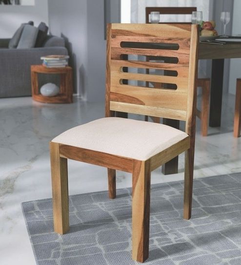 Sheesham Dining Chairs Intended For Most Popular Buy Oregon Solid Wood Dining Chair In Natural Sheesham Finish (View 18 of 20)