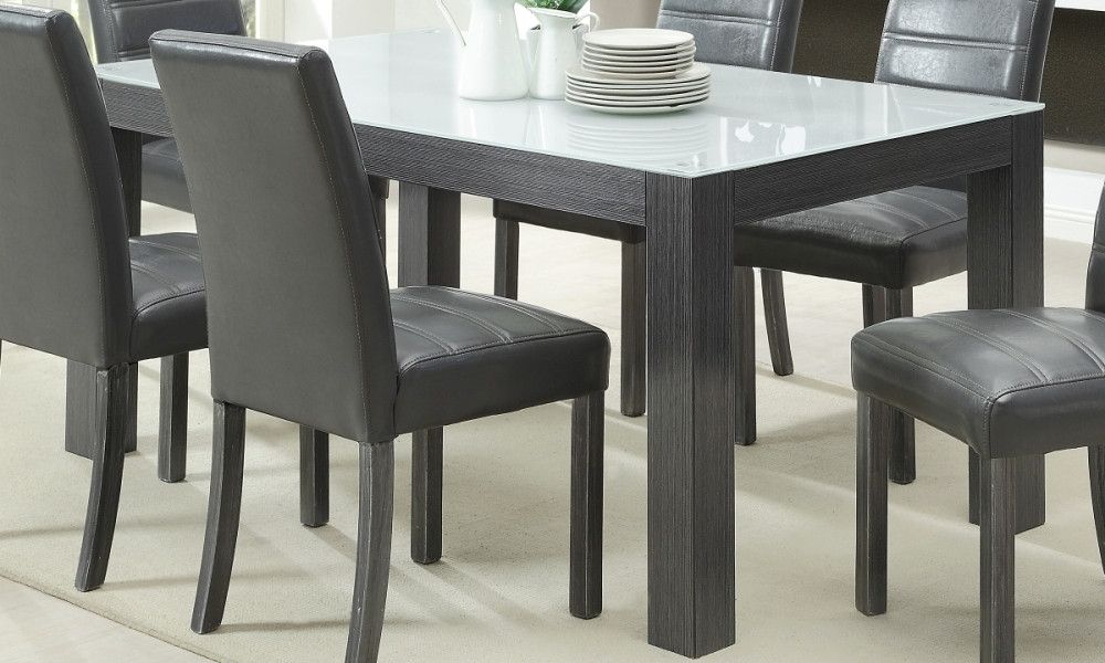 Splendid Design Ideas Grey Wood Dining Set Jaxon 6 Piece Rectangle For Trendy Jaxon Grey 6 Piece Rectangle Extension Dining Sets With Bench & Wood Chairs (Photo 13 of 20)