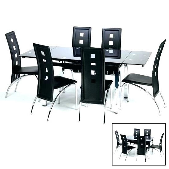 Trendy Black Extending Dining Tables Throughout Black Extendable Dining Table – Pizzaitaliana (View 16 of 20)