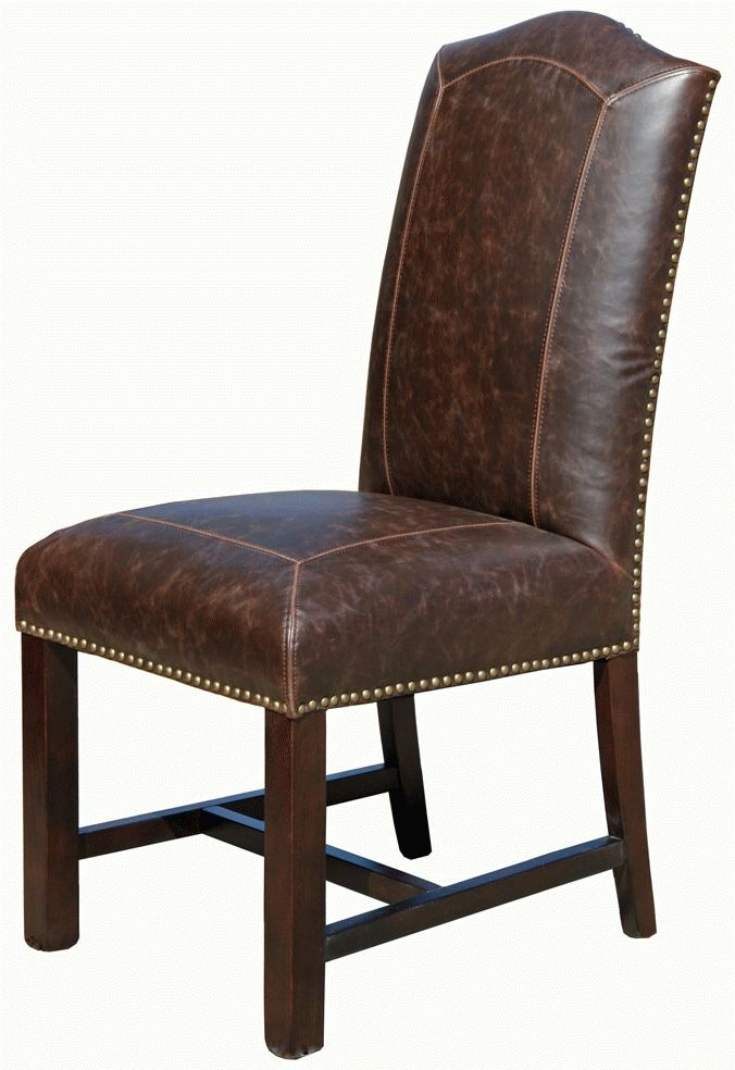 Trendy Brown Leather Dining Chairs Within Antique Brown Leather Dining Chair R  (View 12 of 20)