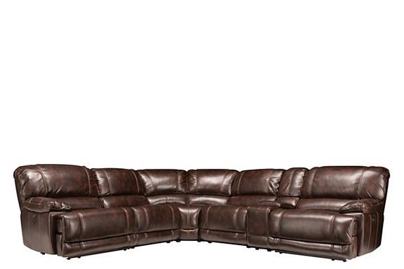 Trendy Dowling 6 Pc. Sectional Sofa W/ 2 Power Recliners And 1 Handle With Jackson 6 Piece Power Reclining Sectionals With  Sleeper (Photo 11 of 15)