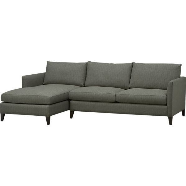 Trendy Klyne 2 Piece Sectional I Crate And Barrel (View 6 of 15)