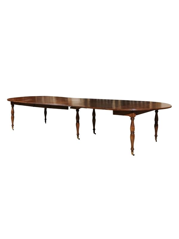 Trendy Large 19th Century French Walnut Dining Table With Turned Legs & 6 In Dining Tables With Large Legs (Photo 18 of 20)