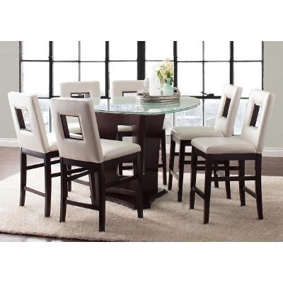 Trendy Market 7 Piece Counter Sets Pertaining To Homelegance Crown Point 7 Piece Counter Height Dining Room Set (Photo 1 of 20)