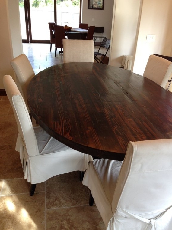 Featured Photo of 2024 Popular Oval Reclaimed Wood Dining Tables