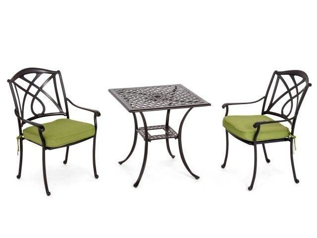 Valencia 3 Pc. Bistro Set – Fortunoff Backyard Store Regarding Latest Valencia 3 Piece Counter Sets With Bench (Photo 9 of 20)