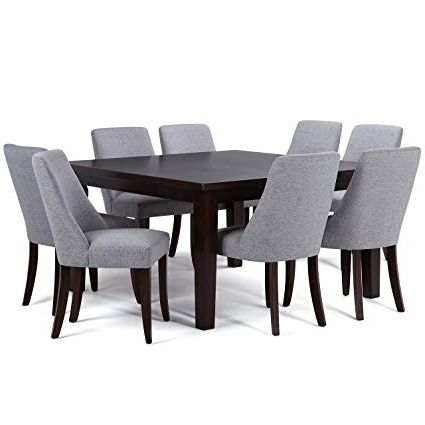 Walden 9 Piece Extension Dining Sets Inside Widely Used Amazon: Simpli Home Walden 9 Piece Dining Set, Grey: Kitchen (Photo 1 of 20)