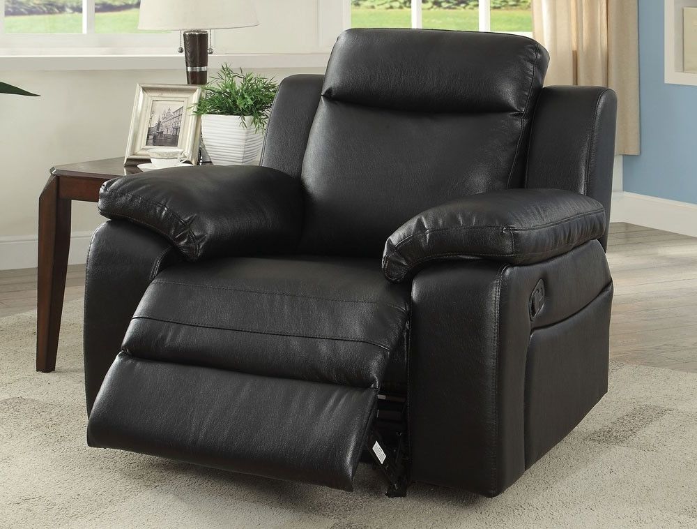 Waylon 3 Piece Power Reclining Sectionals In Latest Waylon Recliner Sectional Black Leather (View 11 of 15)