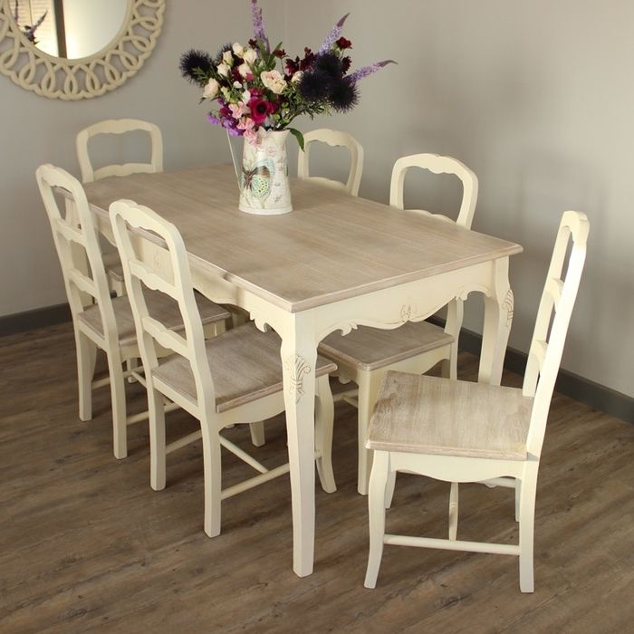 Well Known 5. Brilliant Oak Cream Dining Tables Chair Sets Oak Furniture Within Cream Dining Tables And Chairs (Photo 15 of 20)