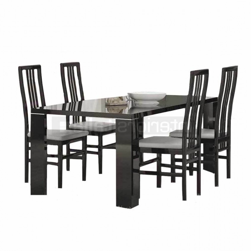 Featured Photo of The Best Black Gloss Dining Sets