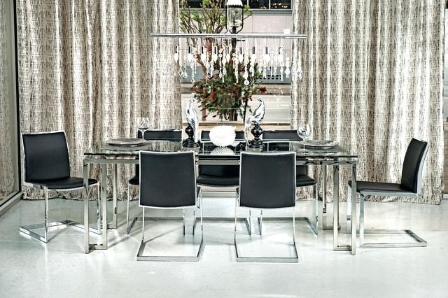 Well Known Chrome Dining Room Chairs Within Chrome Dining Table And Chairs Mid Century Modern And Chrome Dining (View 7 of 20)