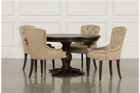 Well Known Jefferson 5 Piece Extension Round Dining Set In  (View 7 of 20)