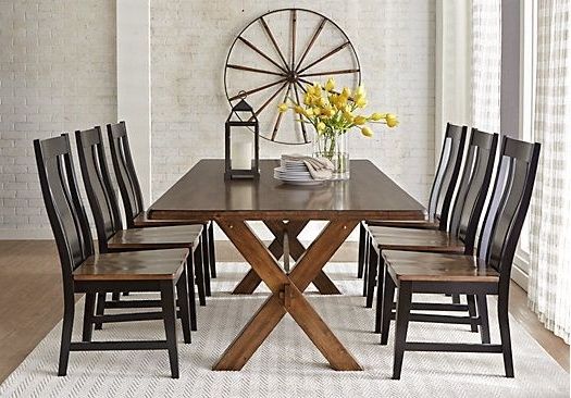 Well Known Picture Of Twin Lakes Brown 5 Pc 72 In. Rectangle Dining Room From Throughout Laurent 7 Piece Rectangle Dining Sets With Wood Chairs (Photo 13 of 20)