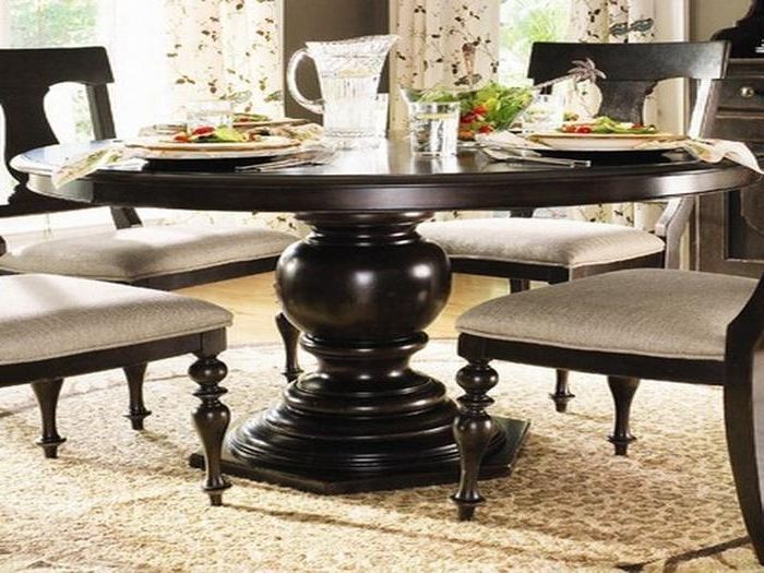 Well Liked 7. Dining Room Tremendeous Dark Wood Dining Table Sets Great Pertaining To Dark Round Dining Tables (Photo 4 of 20)