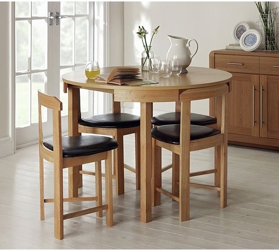 Well Liked Buy Hygena Alena Solid Oak Circular Dining Table & 4 Chairs At Argos Pertaining To Circular Dining Tables For  (View 10 of 20)