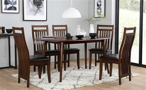 Well Liked Dark Wood Dining Tables And 6 Chairs With Regard To Dining Table & 6 Chairs – 6 Seater Dining Tables & Chairs (View 6 of 20)