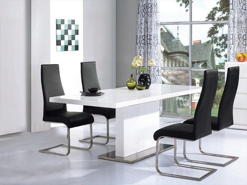Well Liked High Gloss Tables & Chairs : Tbs Discount Furniture, A Large In Black Gloss Dining Tables And Chairs (Photo 15 of 20)
