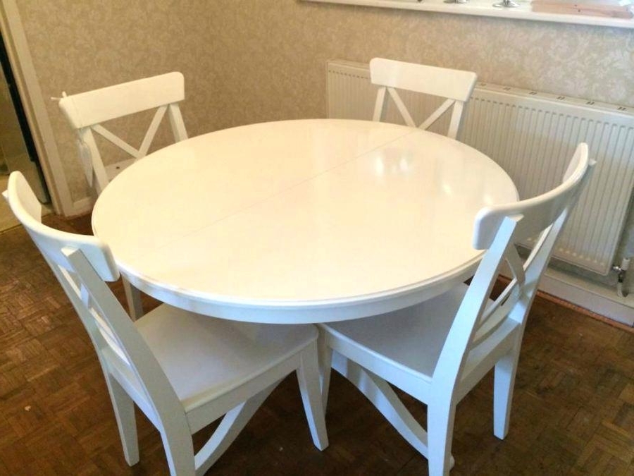 Well Liked Ikea Round Dining Tables Set With Regard To Ikea Round Kitchen Table White Dinner Table White Dinner Table Cozy (Photo 19 of 20)