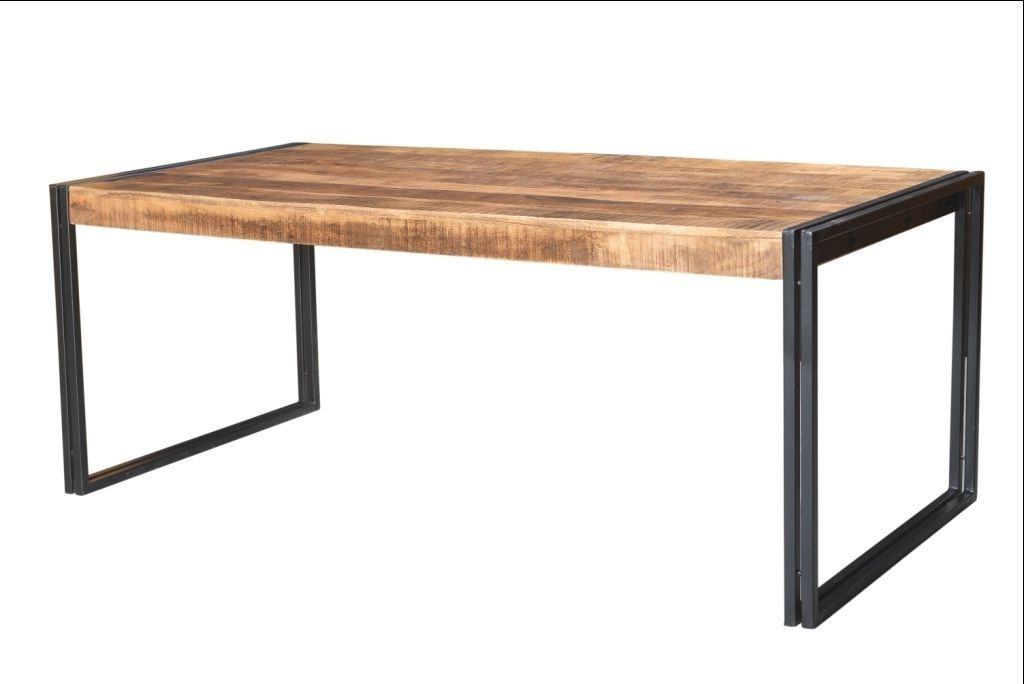 Well Liked Mango Wood/iron Dining Tables With Regard To Reclaimed Wood Dining Table With Metal Legs (Photo 1 of 20)